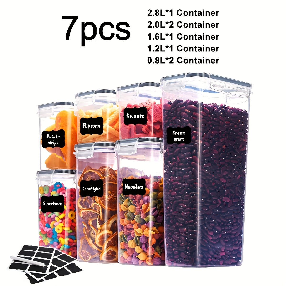 Sealed Food Storage Containers With LIDS 48pcs