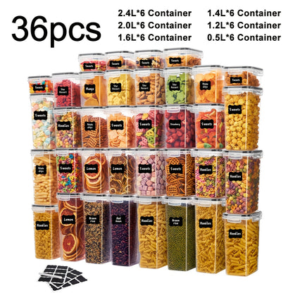 Sealed Food Storage Containers With LIDS 48pcs