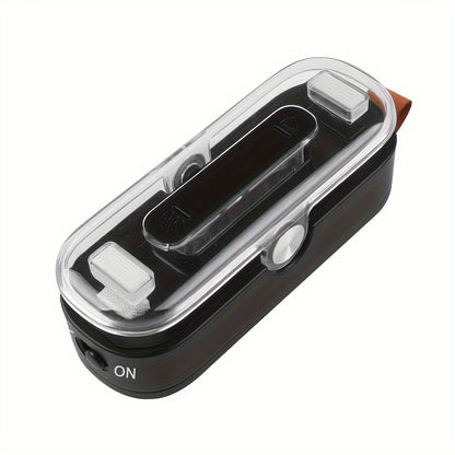 2-in-1 Mini Bag Sealer & Cutter - Portable Heat Vacuum Sealing Machine for Fresh Food, Snacks, Cookies Storage