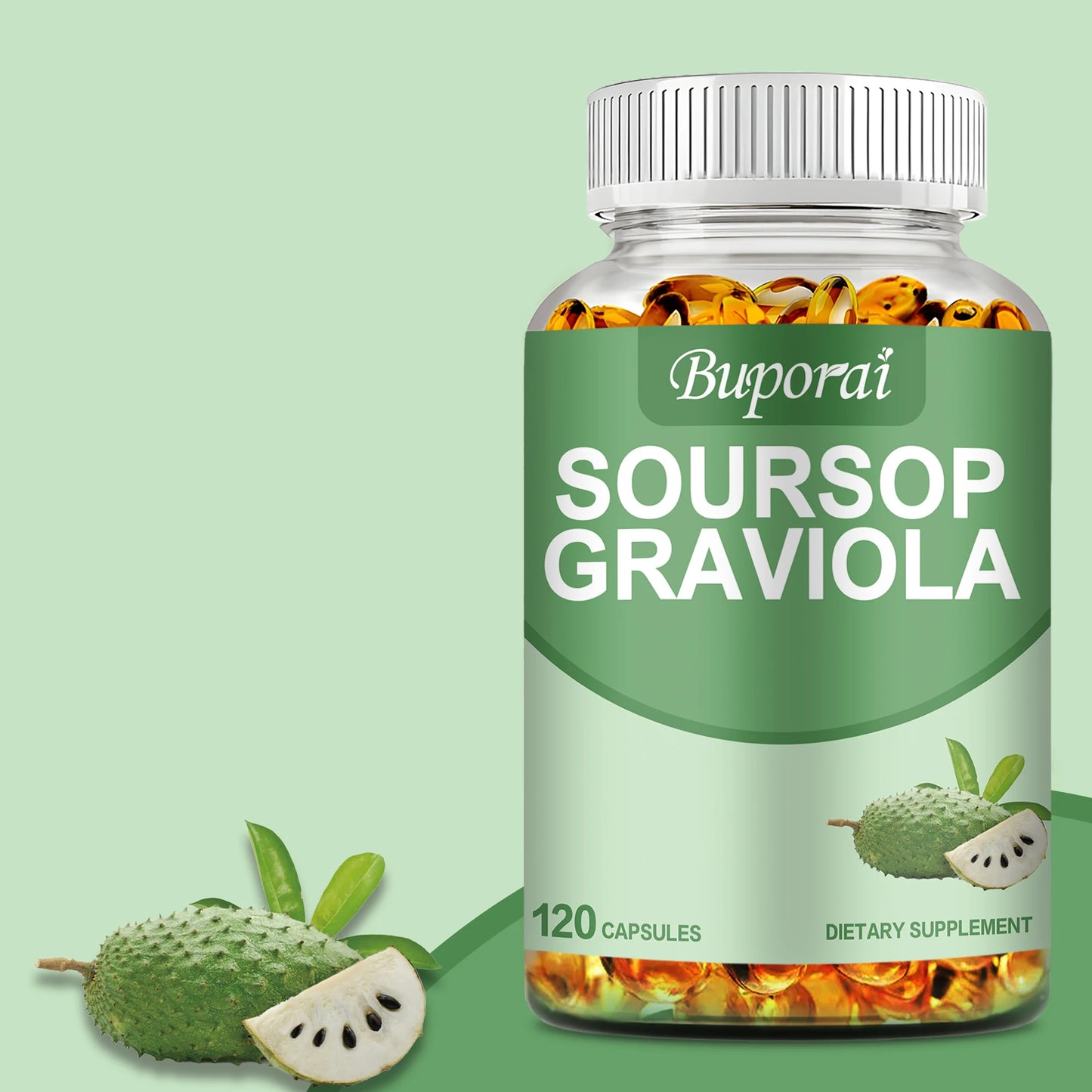 Soursop Graviola - Immune Enhancement Promote Digestion & Cellular Health, Improve Mood and Relieve Stress