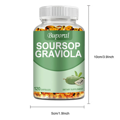 Soursop Graviola - Immune Enhancement Promote Digestion & Cellular Health, Improve Mood and Relieve Stress