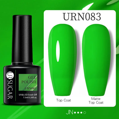 UR SUGAR Green Fluorescent Glow-in-dark Gel Nail Polish Neon UV LED Nails Gel Soak Off Gel Varnish Luminous Nail Art Gel