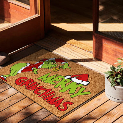 Christmas Door Mats Anti-Slip Rug Decorations For Home Mat Outdoor Mat For Front Door 23.7x 15.9 Inch