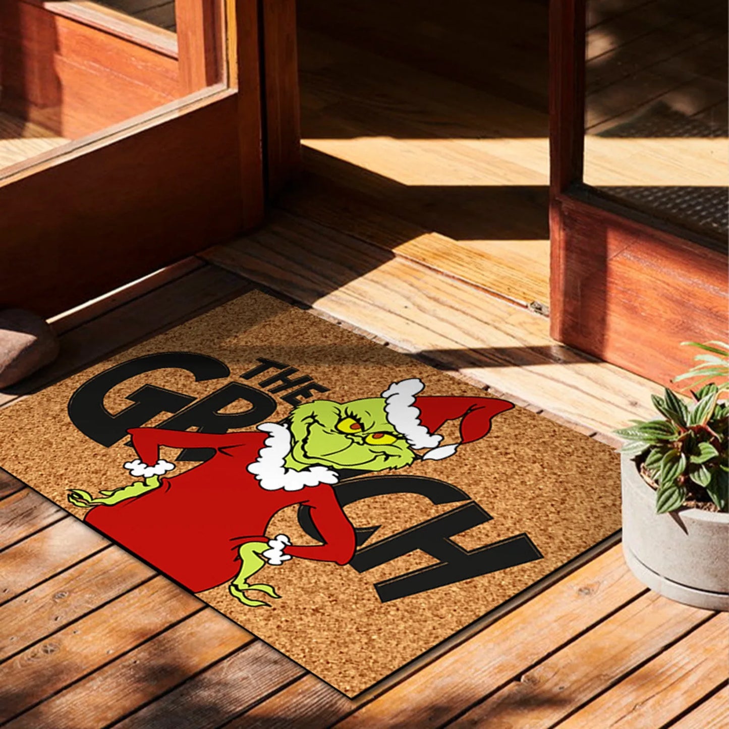 Christmas Door Mats Anti-Slip Rug Decorations For Home Mat Outdoor Mat For Front Door 23.7x 15.9 Inch