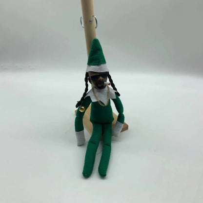 2024 Hot Christmas Decoration Spys On Bent Over Elfs Doll Resin Home Garden Decoration