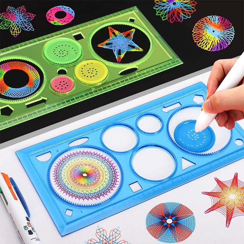 Geometry Spirograph Drawing Stencils Set Painting Template Art Crafts