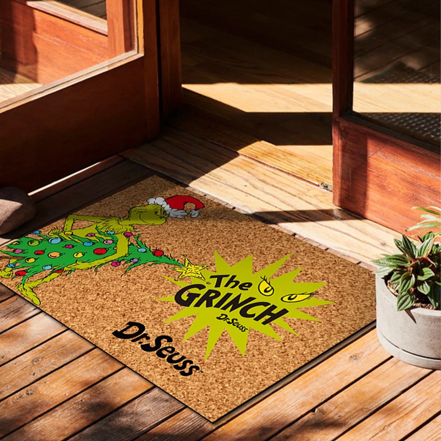 Christmas Door Mats Anti-Slip Rug Decorations For Home Mat Outdoor Mat For Front Door 23.7x 15.9 Inch