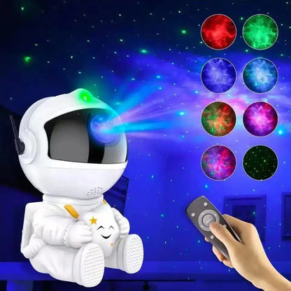 Rocket Astronaut LED Star Galaxies Projector Night Light Starry Sky Porjectors Lamp For Decoration Bedroom