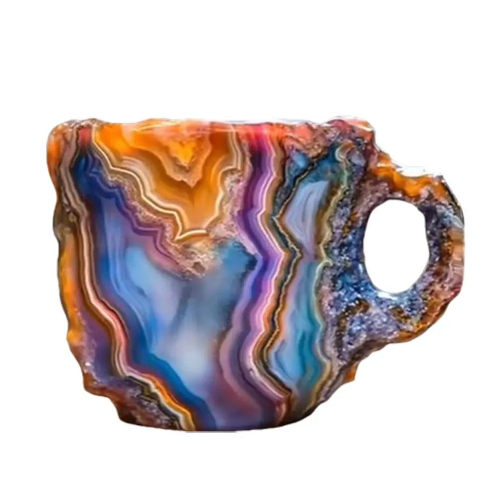 Mineral Crystal Coffee Mugs Volcano Colorful Crystal Christmas Mugs