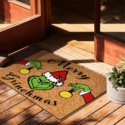 Christmas Door Mats Anti-Slip Rug Decorations For Home Mat Outdoor Mat For Front Door 23.7x 15.9 Inch