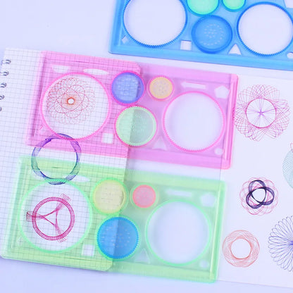 Geometry Spirograph Drawing Stencils Set Painting Template Art Crafts