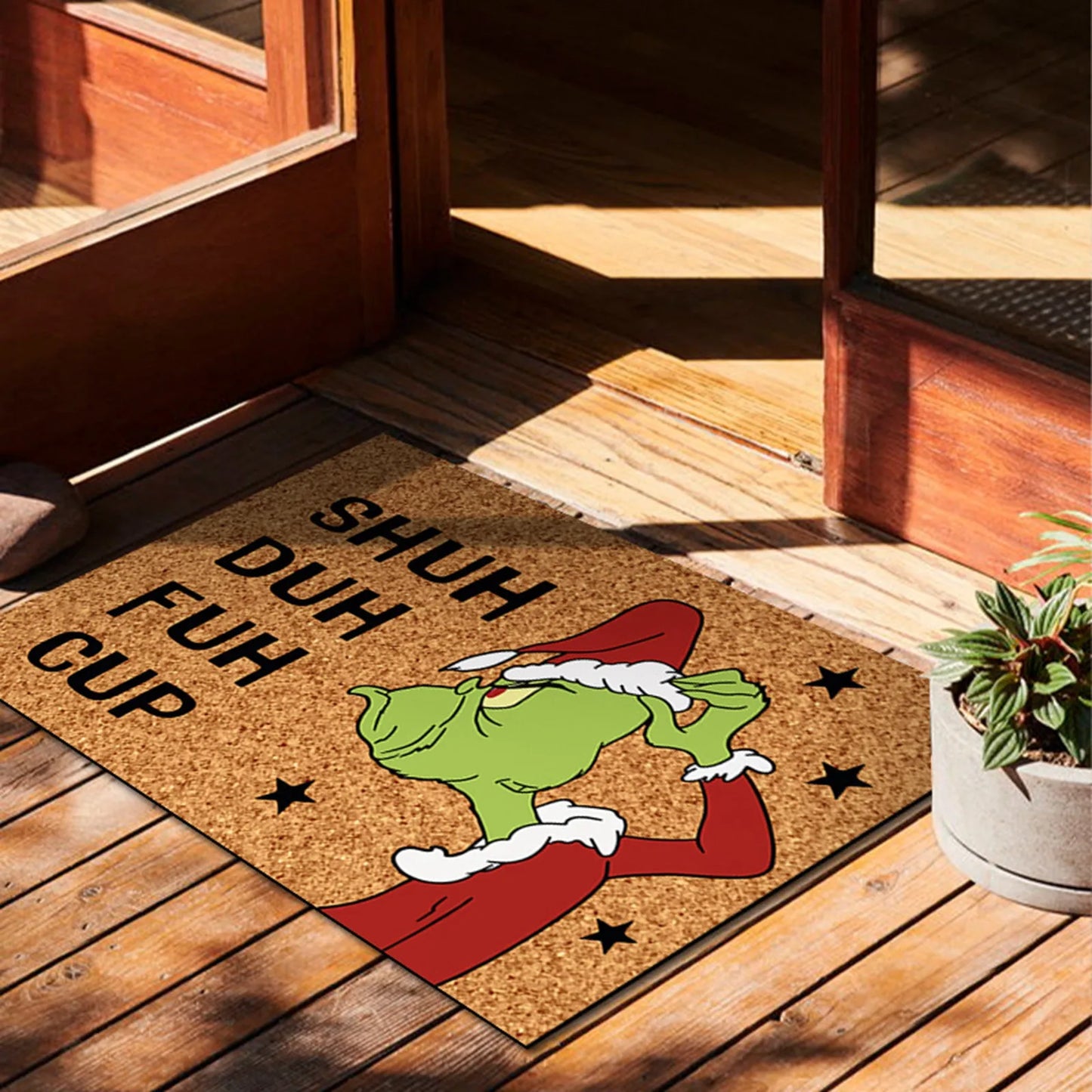 Christmas Door Mats Anti-Slip Rug Decorations For Home Mat Outdoor Mat For Front Door 23.7x 15.9 Inch