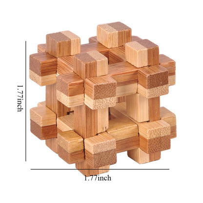 IQ Brain Teaser Educational Toy for Kids Children Wooden Kong Ming Unlock Toys Adult Montessori 3D Puzzle Game