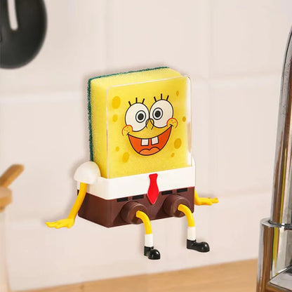 SpongeBob SquarePants Sponge Brush Dish Washing Brush Drain Rack