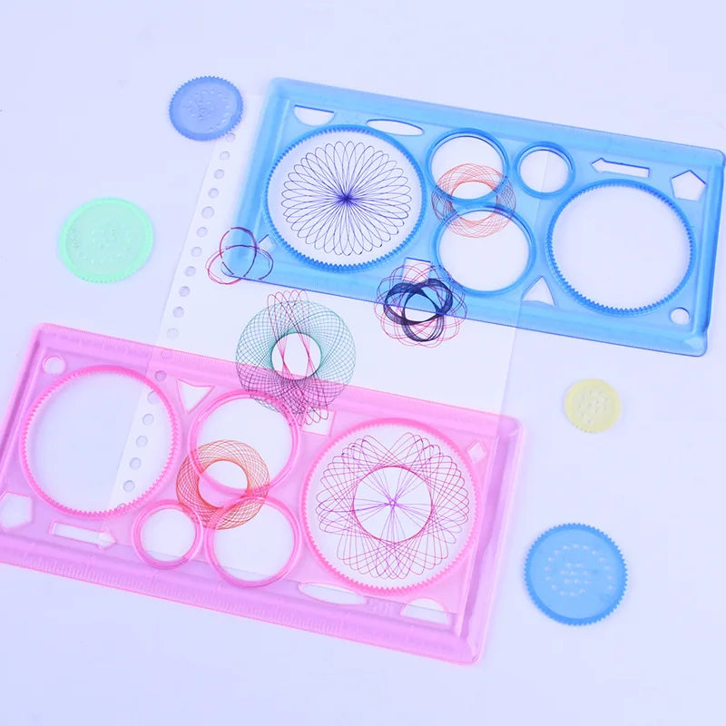 Geometry Spirograph Drawing Stencils Set Painting Template Art Crafts