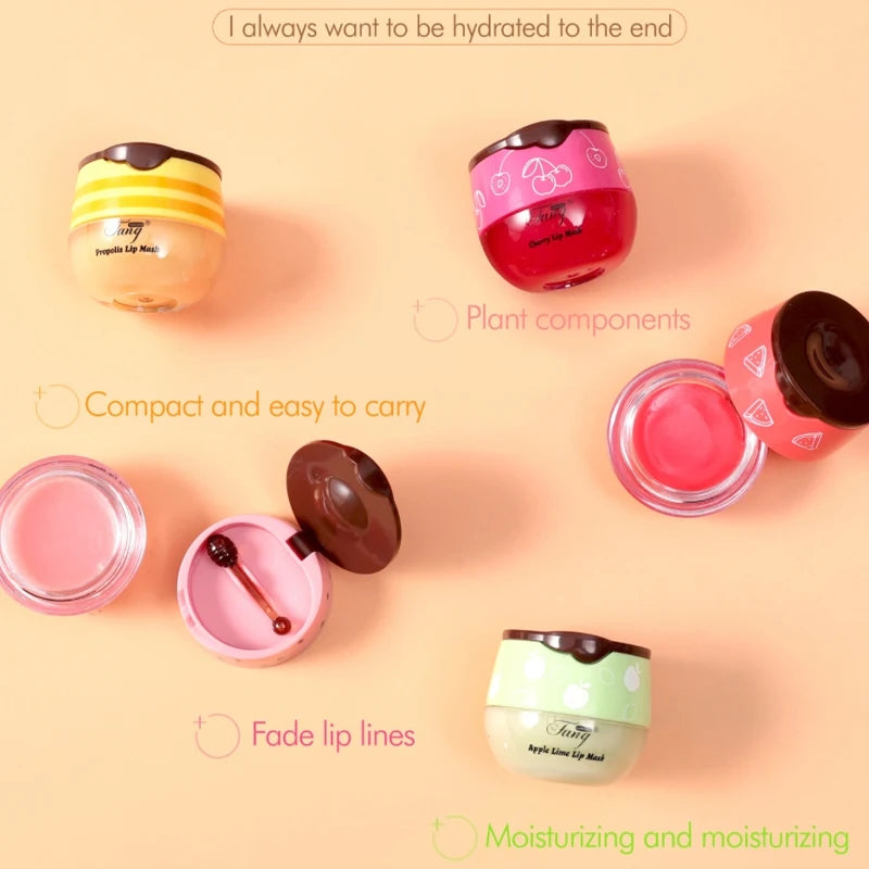 Honey Lip Sleep Mask Night Sleep Maintenance Moisturizing Lip Gloss Bleach Cream Nourishing Lip Care 5.5g