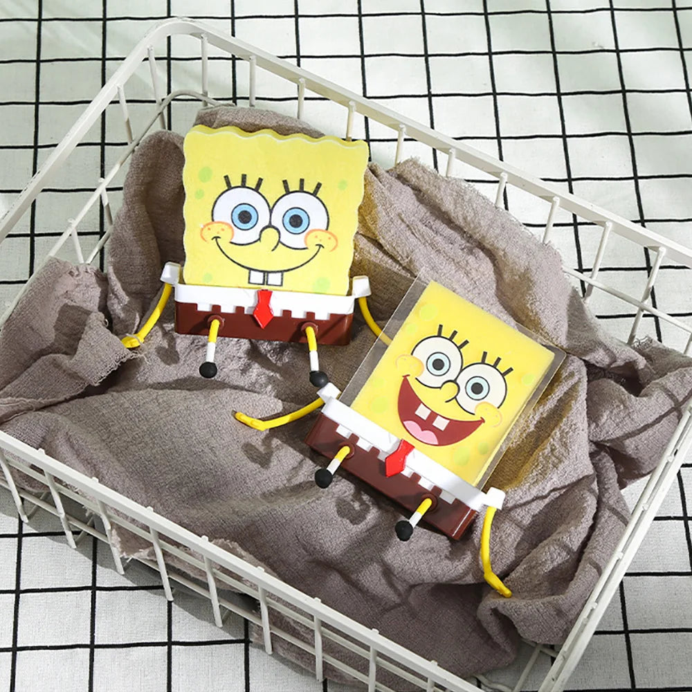 SpongeBob SquarePants Sponge Brush Dish Washing Brush Drain Rack