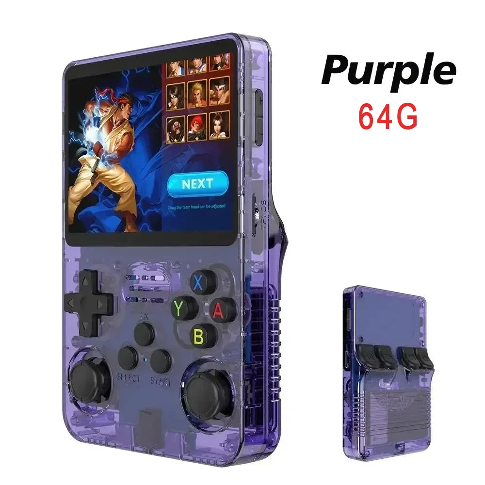 Retro Handheld Video Game Console 3.5 Inch IPS Screen Portable Pocket Video Player 64GB Games