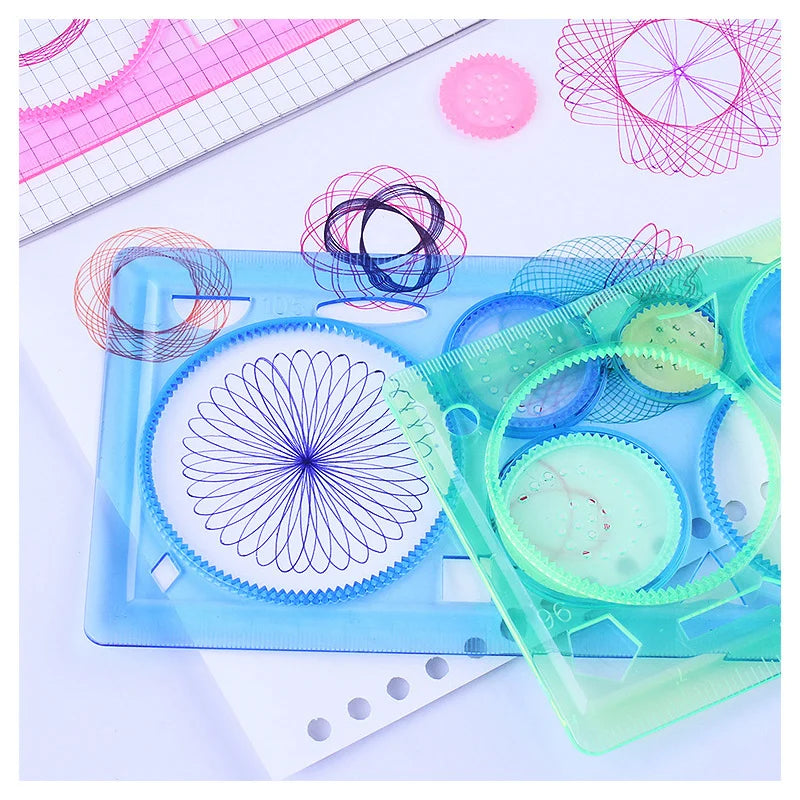 Geometry Spirograph Drawing Stencils Set Painting Template Art Crafts