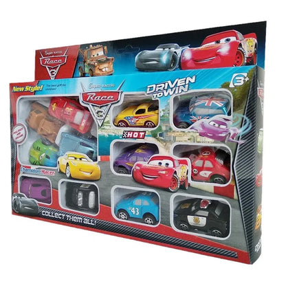 12Pcs Disney Pixar Cars Lightning McQueen Jackson Storm Mater