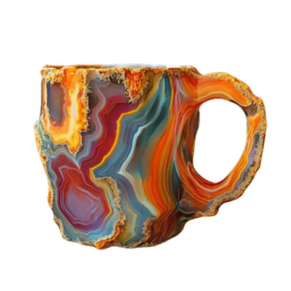 Mineral Crystal Coffee Mugs Volcano Colorful Crystal Christmas Mugs