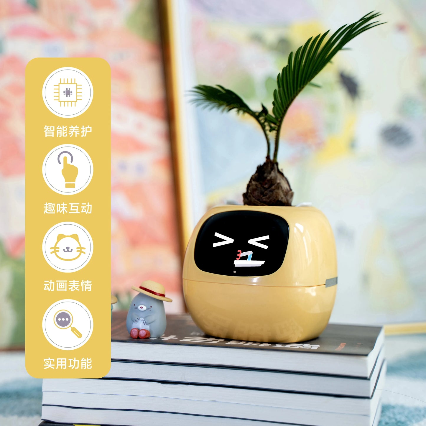 Ivy Plant Pet Robot Creative Interaction Tamagotchi Pet Small Pot App Control Cute Smart Flower Custom Plants Express Emotions