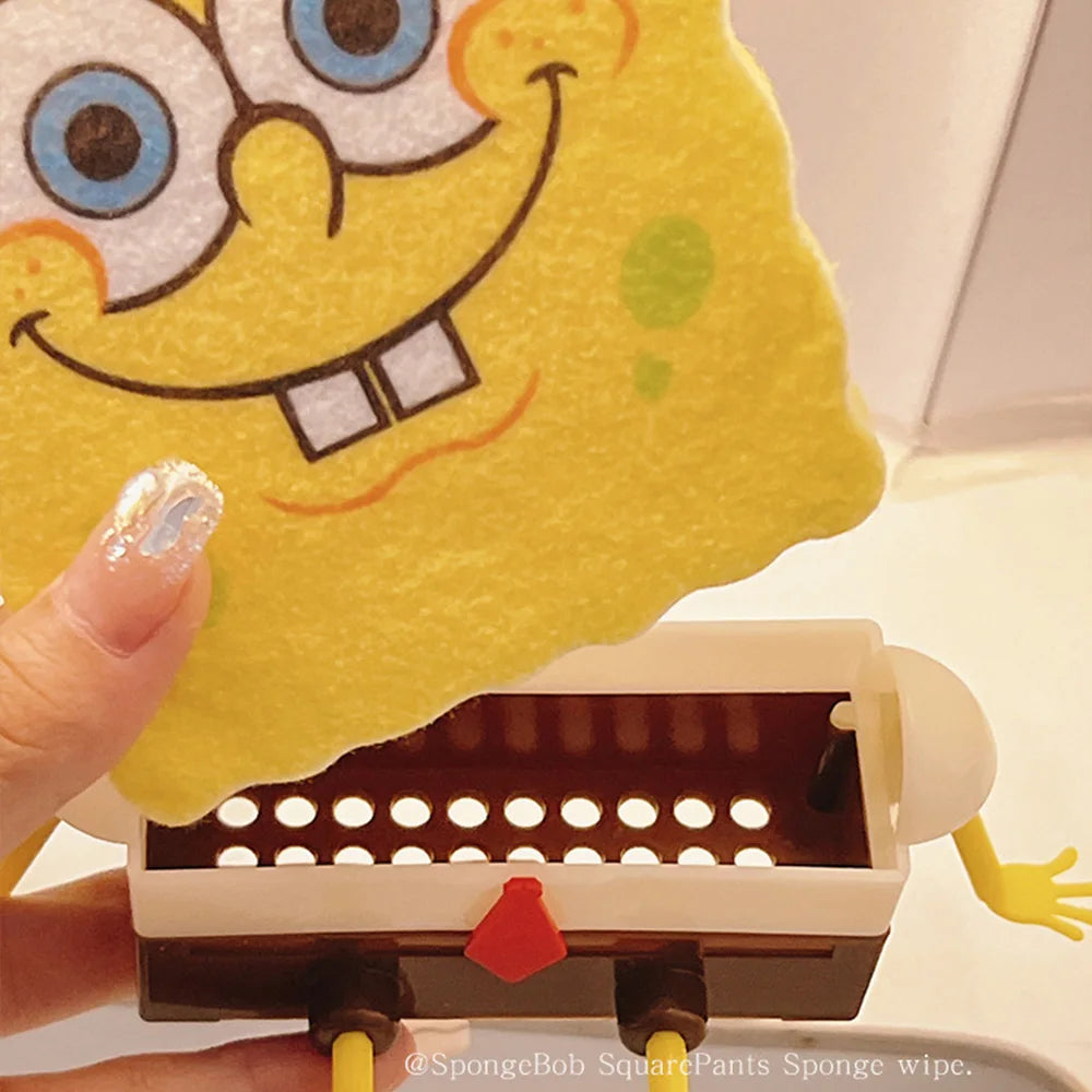 SpongeBob SquarePants Sponge Brush Dish Washing Brush Drain Rack