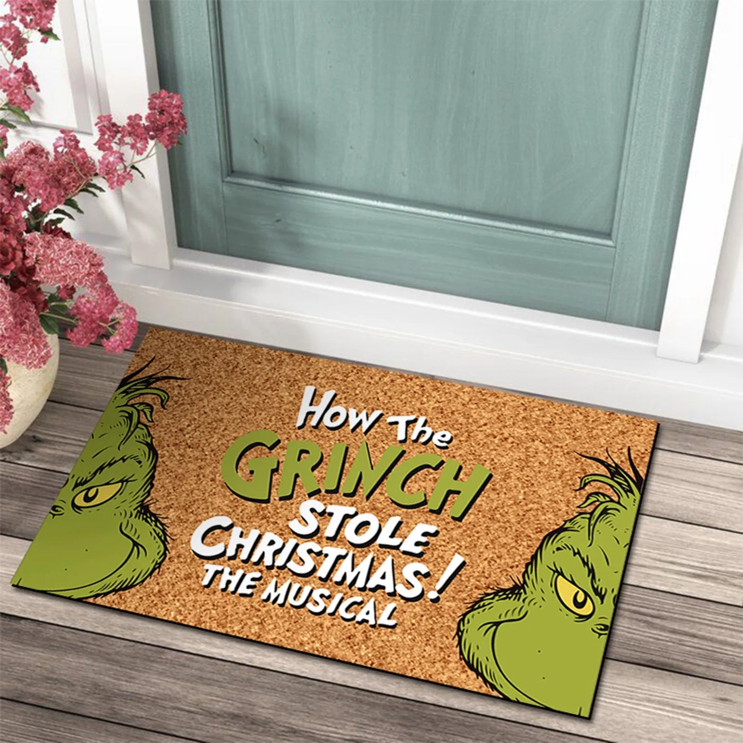 Christmas Door Mats Anti-Slip Rug Decorations For Home Mat Outdoor Mat For Front Door 23.7x 15.9 Inch