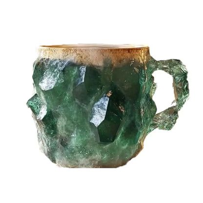 Mineral Crystal Coffee Mugs Volcano Colorful Crystal Christmas Mugs