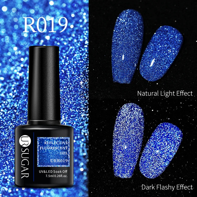 UR SUGAR Green Fluorescent Glow-in-dark Gel Nail Polish Neon UV LED Nails Gel Soak Off Gel Varnish Luminous Nail Art Gel