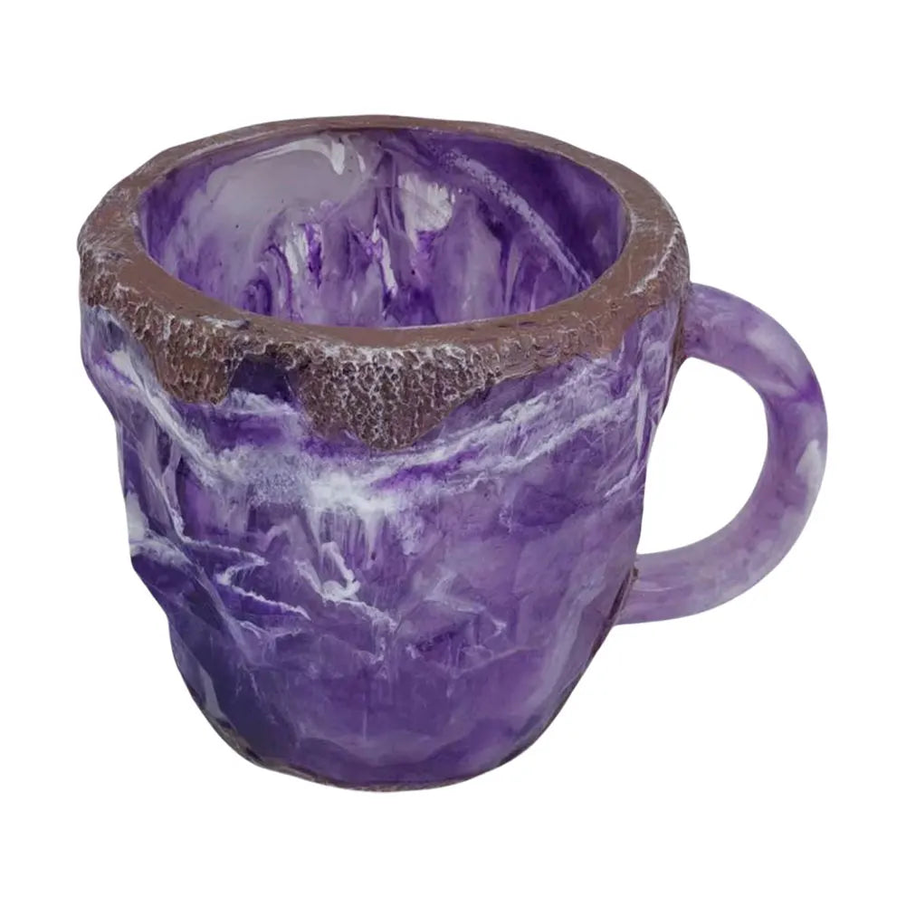 Mineral Crystal Coffee Mugs Volcano Colorful Crystal Christmas Mugs