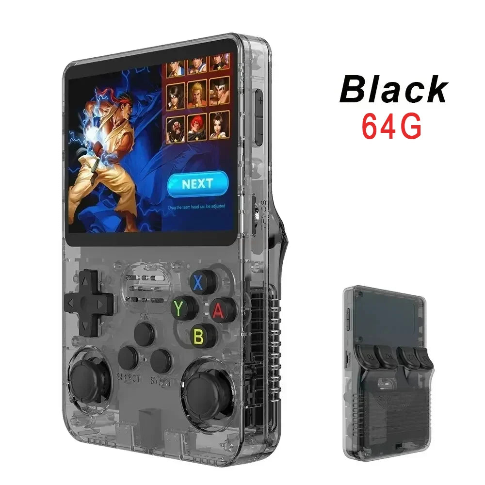 Retro Handheld Video Game Console 3.5 Inch IPS Screen Portable Pocket Video Player 64GB Games