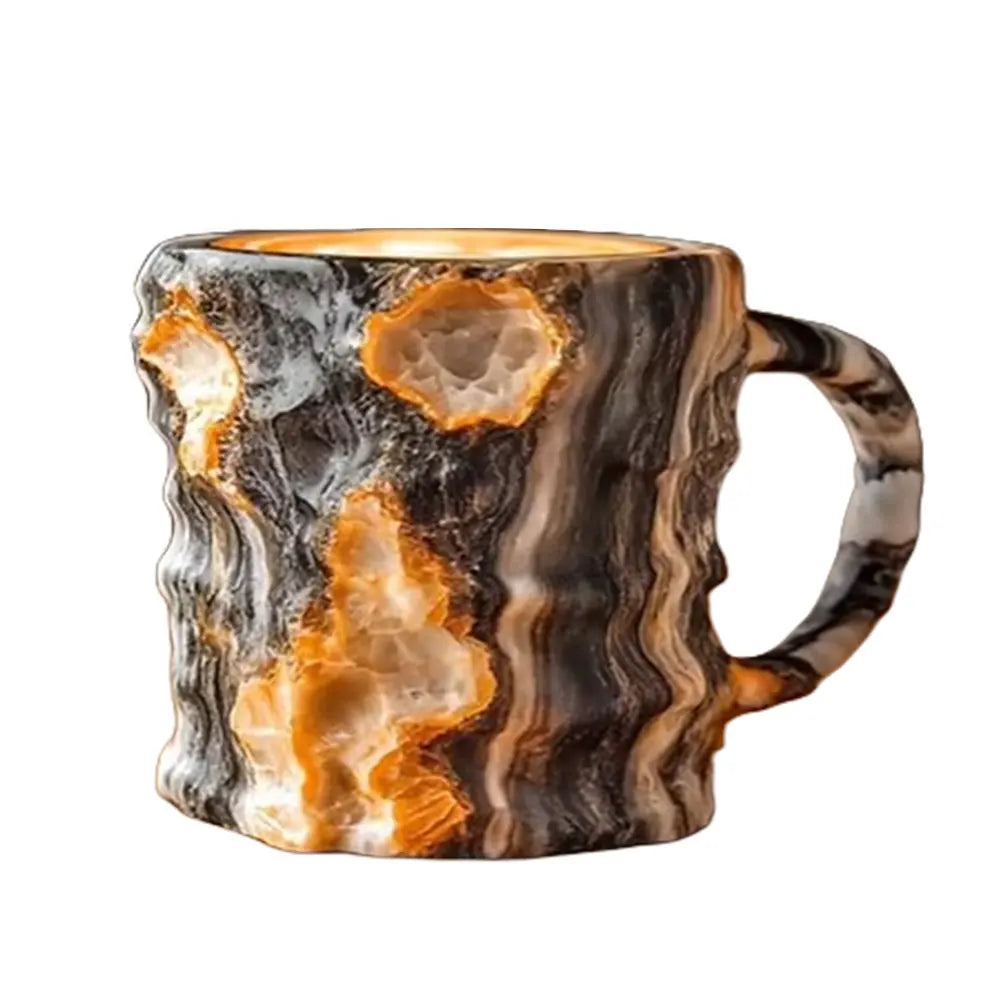 Mineral Crystal Coffee Mugs Volcano Colorful Crystal Christmas Mugs