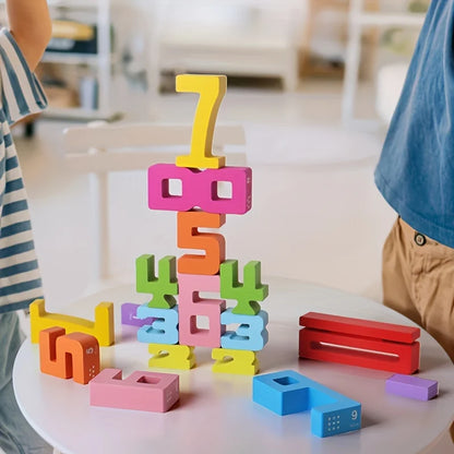 Digit Building Blocks Toys,Numbers 1-10,Children Educational Development Recognition Toy Early Education Toys Montessories