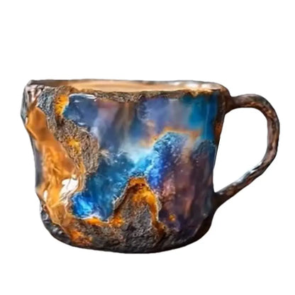 Mineral Crystal Coffee Mugs Volcano Colorful Crystal Christmas Mugs