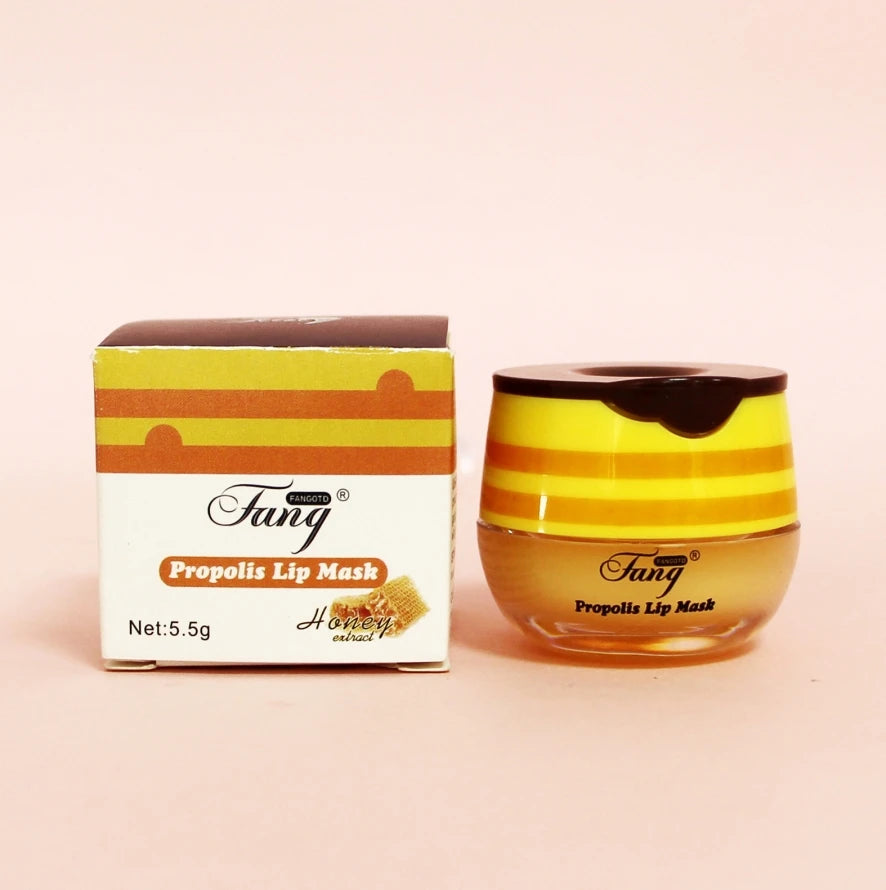 Honey Lip Sleep Mask Night Sleep Maintenance Moisturizing Lip Gloss Bleach Cream Nourishing Lip Care 5.5g