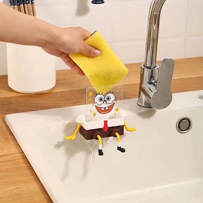 SpongeBob SquarePants Sponge Brush Dish Washing Brush Drain Rack