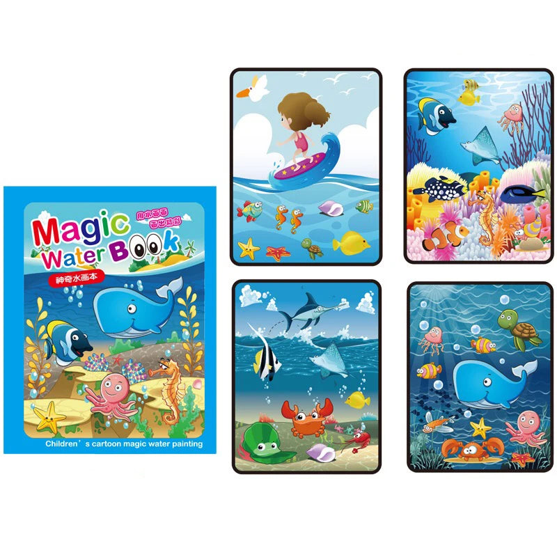 NEW Kids Magic Water Drawing Books Coloring Books Painting Toys for Kids