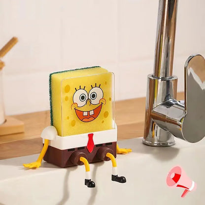 SpongeBob SquarePants Sponge Brush Dish Washing Brush Drain Rack