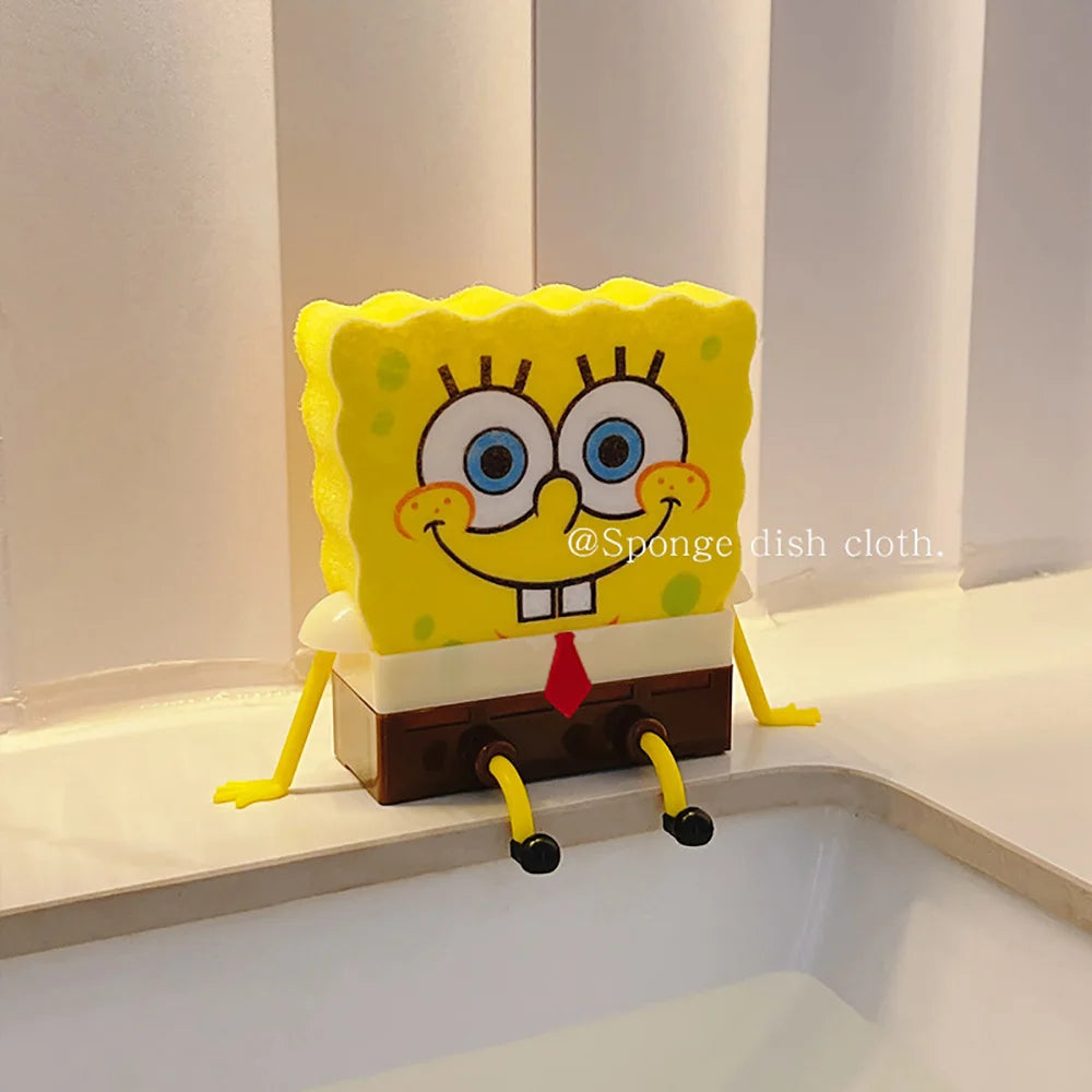 SpongeBob SquarePants Sponge Brush Dish Washing Brush Drain Rack