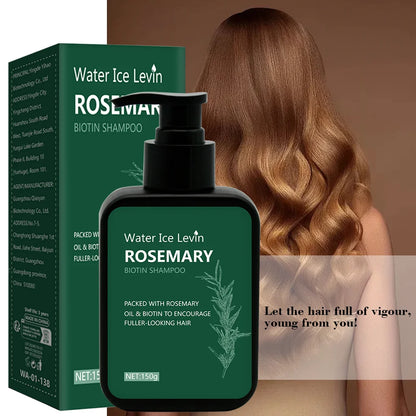 Rosemary Biotin Shampoo Hair Growth Deep Cleansing Scalp Care Oil Control Strengthening Hair Root Shampoo 150ml