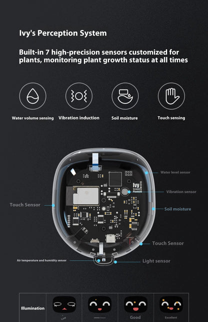 Ivy Plant Pet Robot Creative Interaction Tamagotchi Pet Small Pot App Control Cute Smart Flower Custom Plants Express Emotions